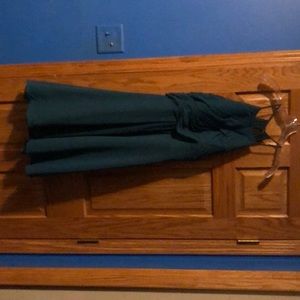 Short formal dress teal